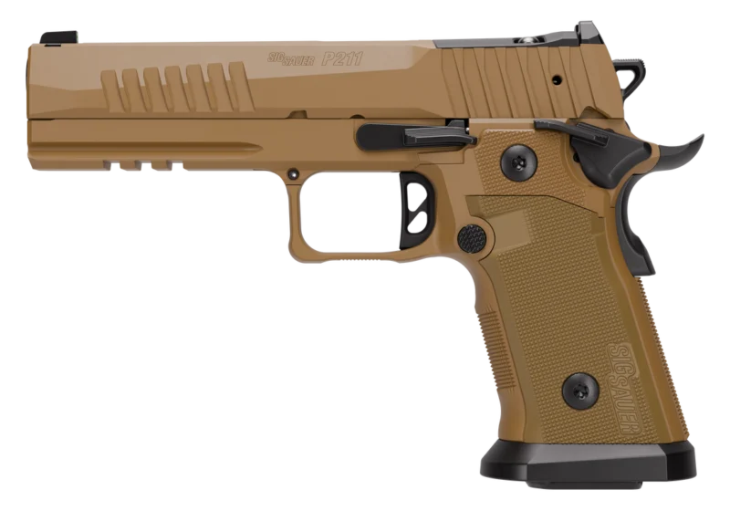 SIG SAUER P211-GT5 COYOTE 9MM PISTOL 5" COY TAN 2-21RD, 1-17RDRD MAGS - Image 5