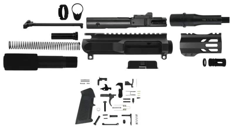 TacFire AR Build Kit 9mm Luger 4.50" Barrel Black for AR Platform