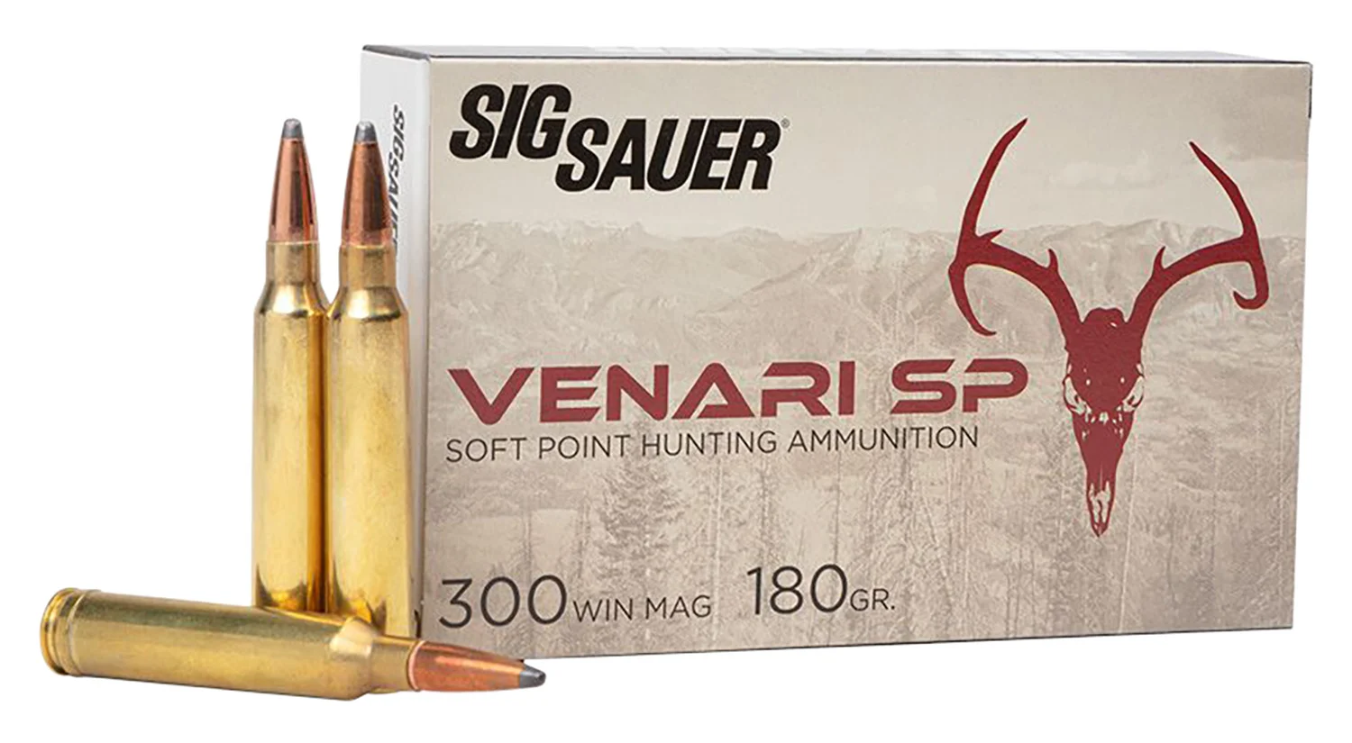 Sig Sauer V300WMSP18020 Venari 300WinMag 180gr Soft Point 20 Per Box/10 Case