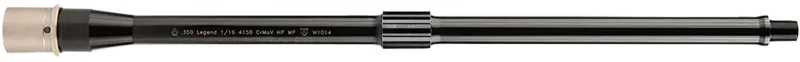 Ballistic Advantage BABL350001F Performance Series 350 Legend 16" Threaded Hanson Profile, Carbine Length with Low Pro Gas Block, Black QPQ 4150 Chrome Moly Vanadium Steel, Fits AR-15