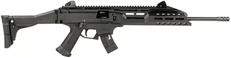 CZ-USA 91368 Scorpion EVO 3 22 LR 10+1 16" Black Threaded Steel Barrel, Picatinny Rail Receiver, M-LOK Handguards, Black Folding/Telescoping Stock, Black Polymer Grips