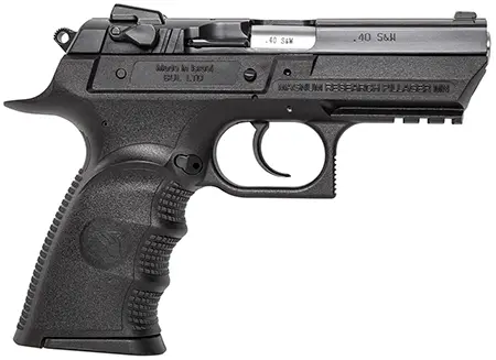 Magnum Research BE94133RSL Baby Eagle III Semi-Compact 40 S&W 3.85" 12+1 Black Polymer Frame Matte Black Oxide Carbon Steel Slide Black Polymer Grip