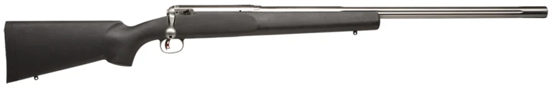 Savage Arms 18148 12 LRPV 22-250 Rem Caliber with 1rd Capacity, 26" 1:9" Twist Barrel, Matte Stainless Metal Finish & Matte Black Fixed HS Precision with V-Block Stock Right Hand (Full Size)