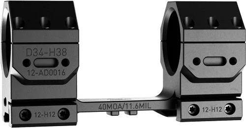 AUDERE SCOPE MOUNT ADVERSUS - 34MM HIGH 40MOA BLACK - Image 2