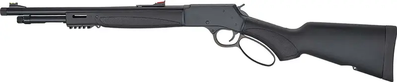HENRY X MODEL LEVER 45LC - 17.4" TB BLUED BLACK SYN. - Image 2