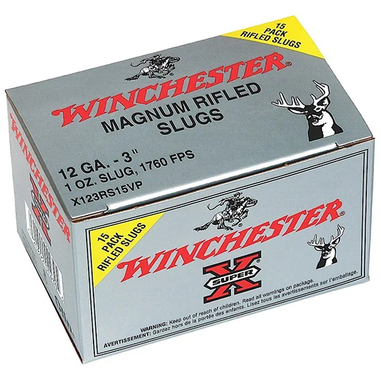 WIN SUPER-X RIFLED SLUG 12GA 3 1OZ RSHP 15/10